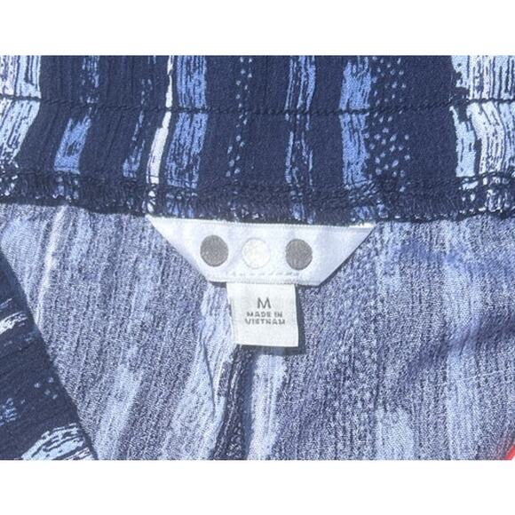 Three Dots Womens Blue Navy Elastic Pull on Pant Medium - Picture 4 of 4